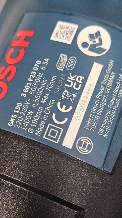 Pilarka tarczowa Bosch GKS 190 MOC 1400W 190mm + Walizka