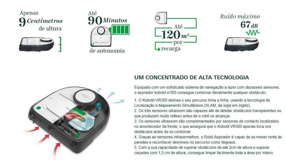 Kobold VR300 - Robô Aspirador