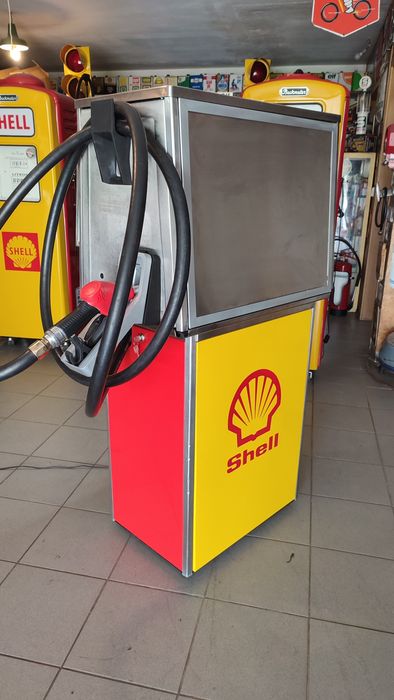 Bomba de gasolina shell expositor