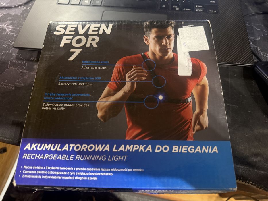 Akumulatora lampka do biegania lub itp