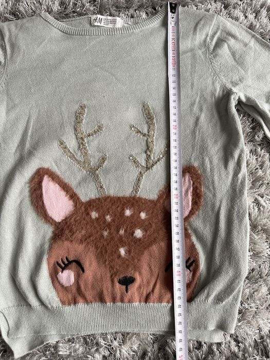 H&M sweterek renifer święta mikołaj ekstra 134/140