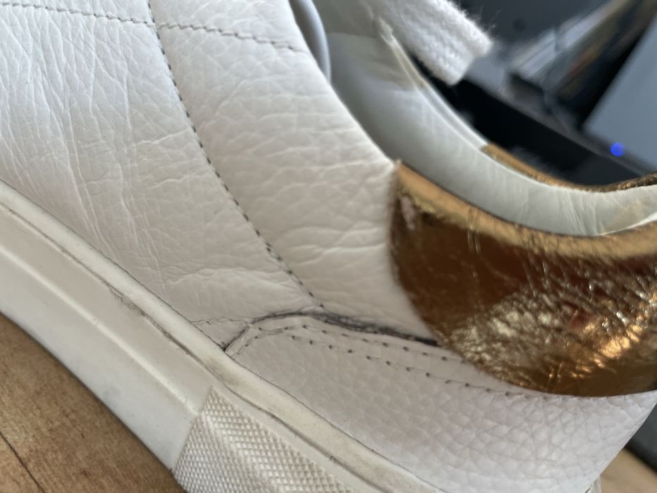 sneakers adidasy trampki białe old money 37 38 skórzane