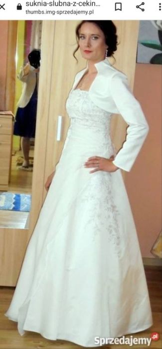 Suknia ślubna S/L regulowana