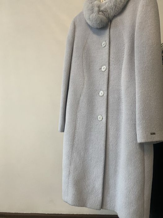 Plaszcz alpaka i welna dziewicza