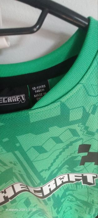 Komplet Minecraft koszulka + spodenki 146 (10–11 lat) ODBIÓR OSOBISTY