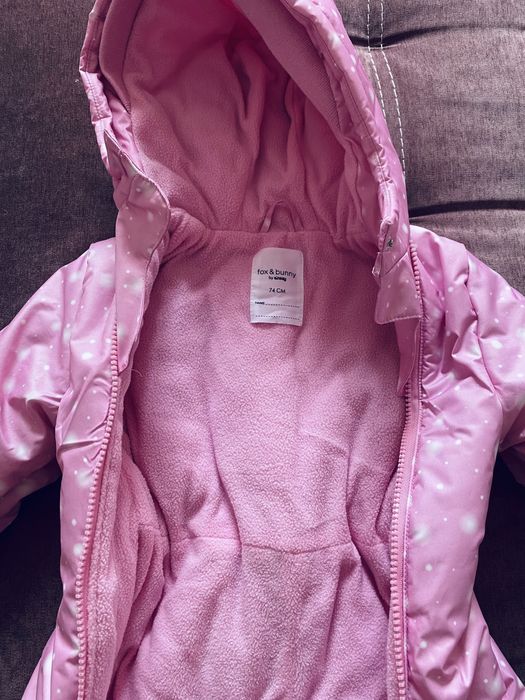 Утепленный зимний комбинезон fox&bunny by sinsay 74 размер