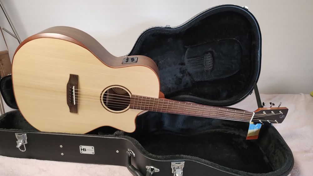 NOWA Harley Benton CLG-70SR CE NAT genialna gitara elektroakustyczna CASE Simply The Best !!