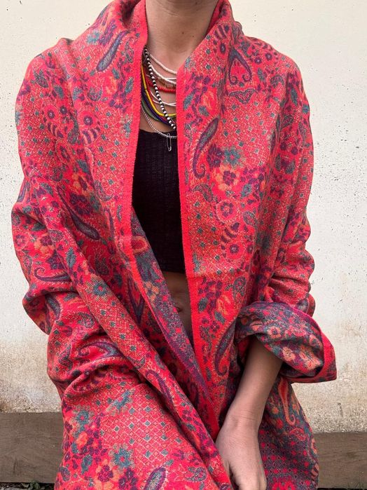 Szal duży oversize Indie