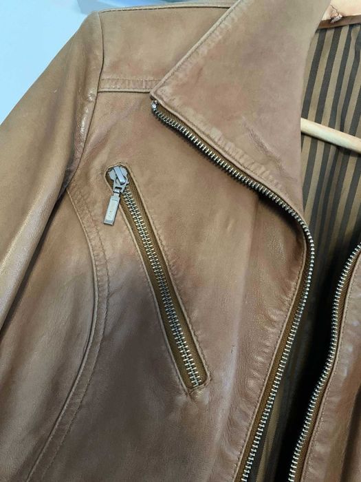 Ramoneska damska skóra naturalna