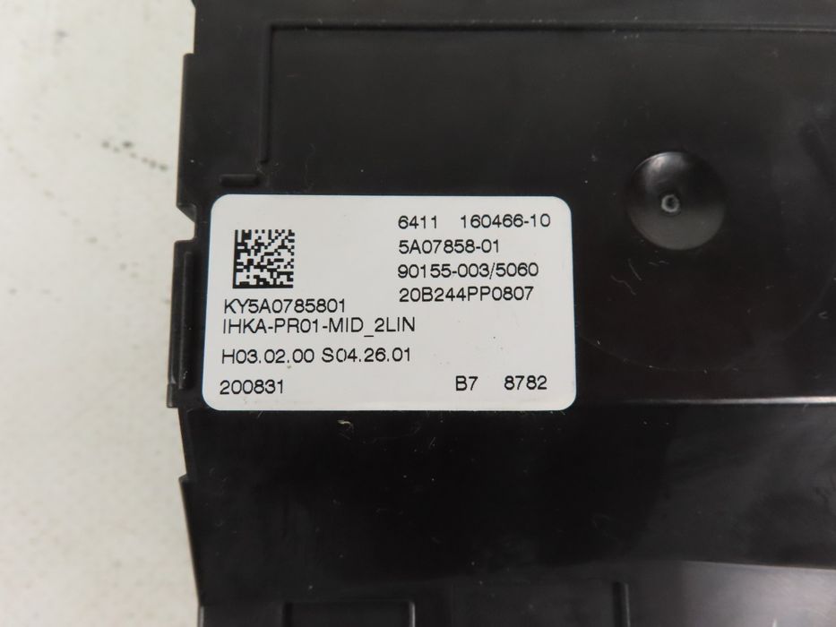 Unidade Comando Bmw 1 Ref: 64115A98C82 / 5A07858