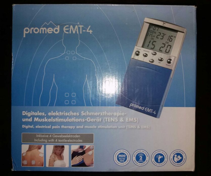 Eletrostimulador NOVO! Portátil  TENS/EMS Promed EMT-4 , sonda vaginal