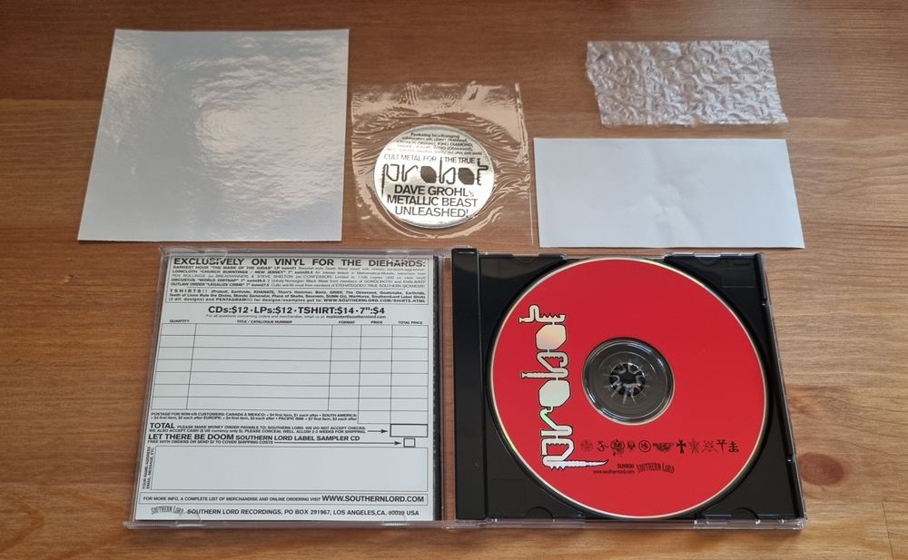 Probot CD *MINT* USA Katalog Southern Lord Sticker SUNN30 z Japonii