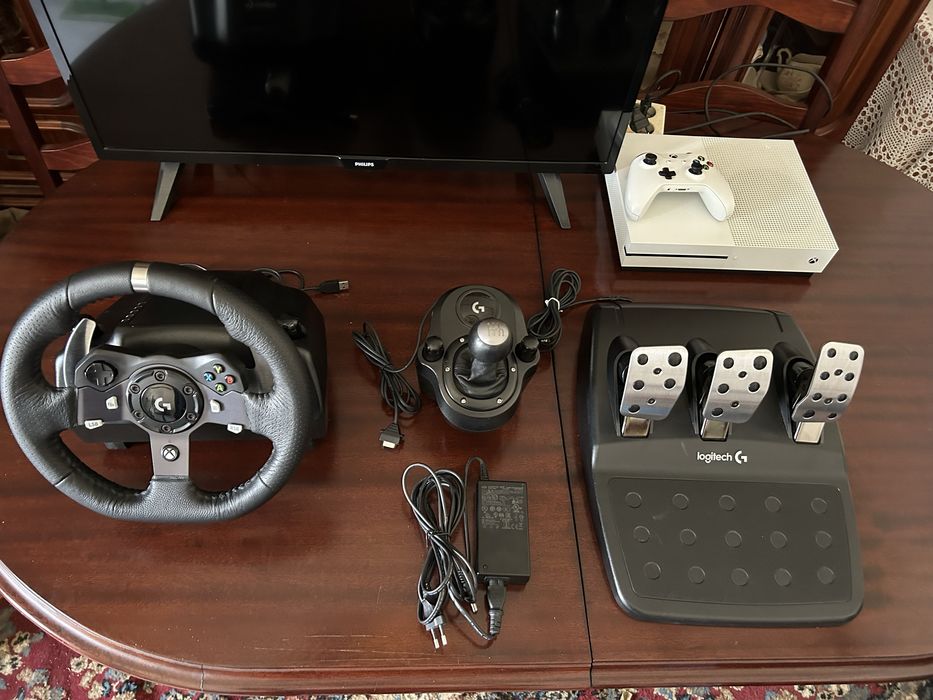 Volante logitech g920 + alavanca de mudanças