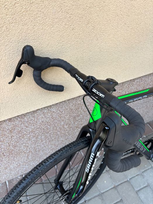 NOWY Rower gravel FONDRIEST Raptor 1.0 M22 męski Czarno-zielony