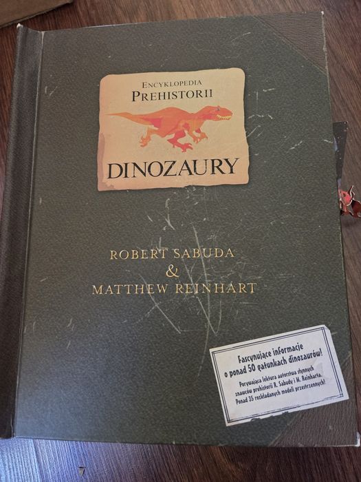 Książka encyklopedia prehistorii dinozaury Robert Sabuda & Mattehaw