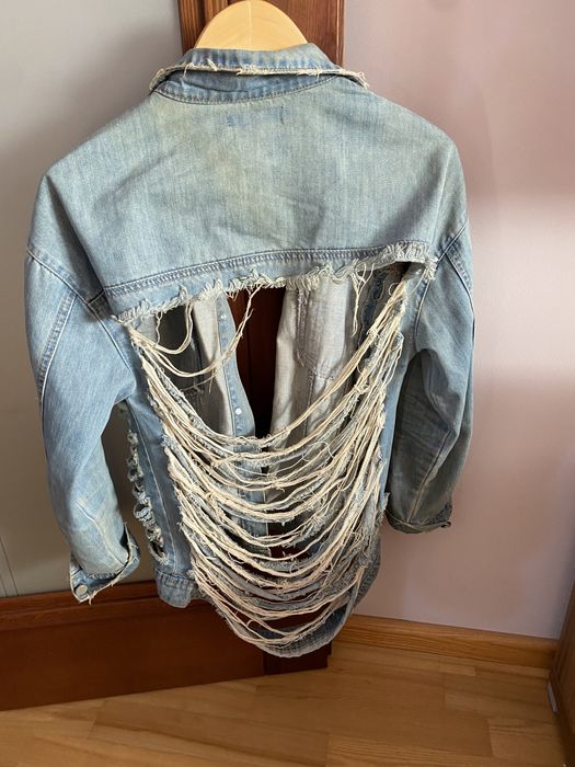 Kurtka jeansowa jeans missguided 38 M dziury