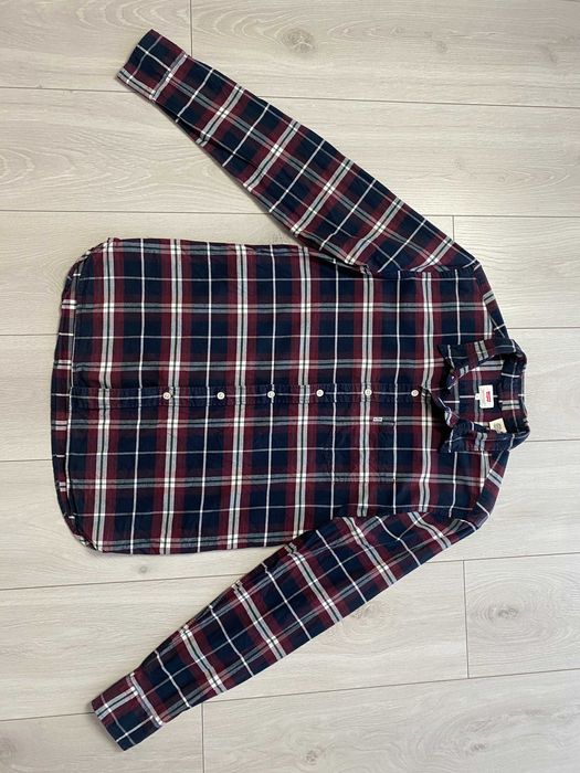 LEVIS r.M oryginalna koszula w kratkę męska stan BDB