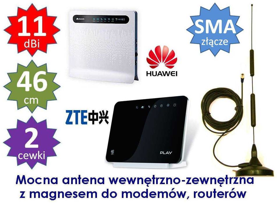 ANTENA 11dBi do TP-Link TL-MR100 TL-MR150 TLMR6400 Archer MR400 MR600