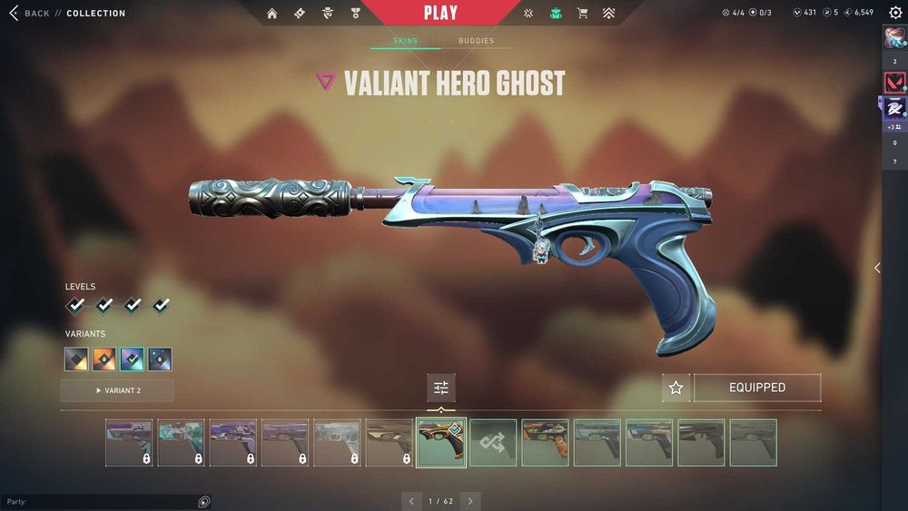 Valorant аккаунт | 59 скінів | топ ножі + VCT Champions 2024