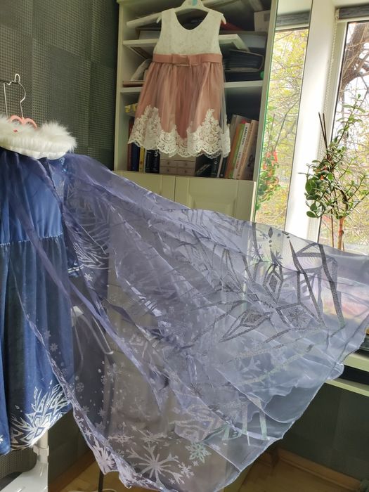 Дитяча новорічна карнавальна сукня Ельза снігова королева сніжинка