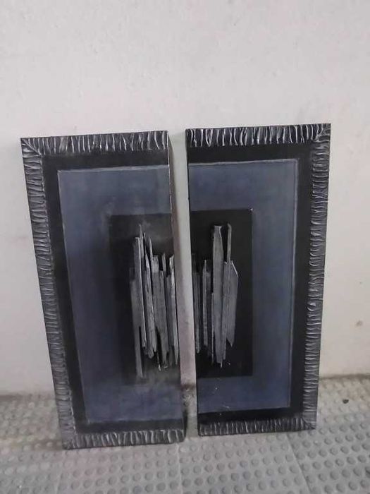 Quadro de 2 peças, estilo moderno com relevo