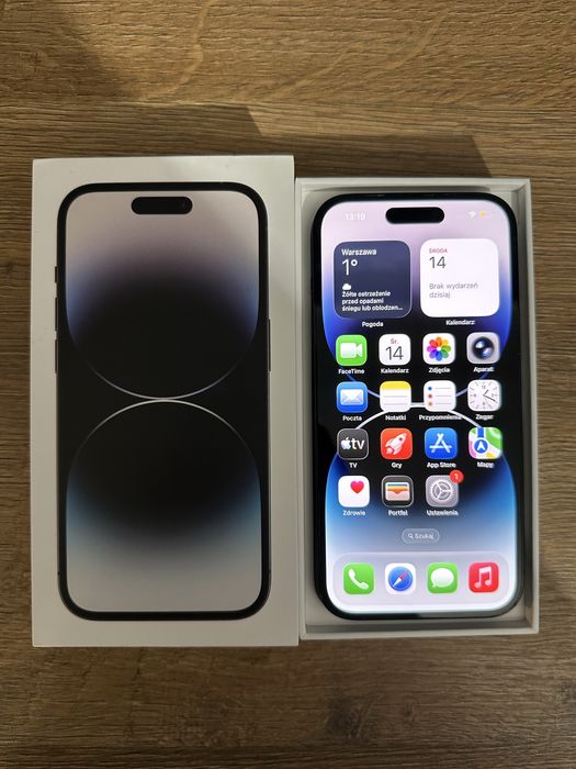 Iphone 14 pro space grey 100% kondycji baterii