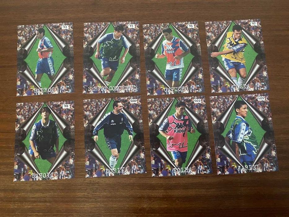 Cromos Panini do F. C. Porto Tetra Campeão 1998