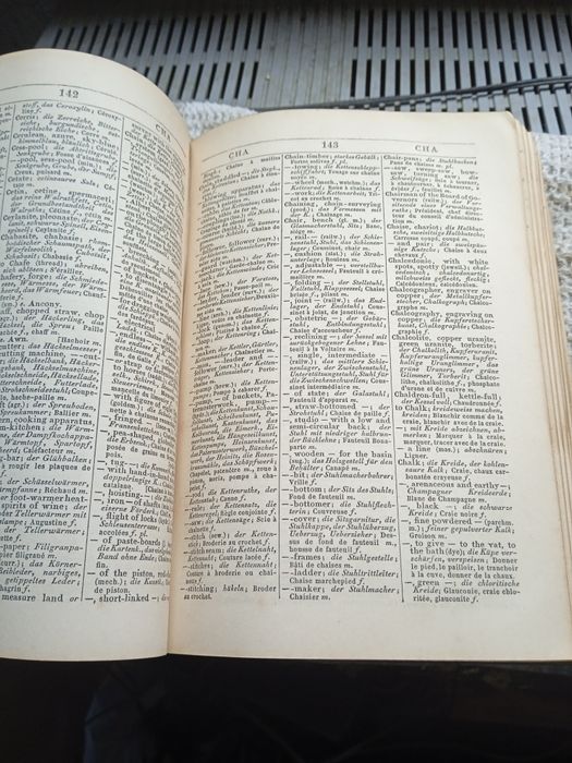 Dicionário técnico 1878 em inglês varios
