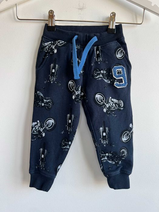 Name It spodnie dresowe długie chłopięce bawełna motory 80