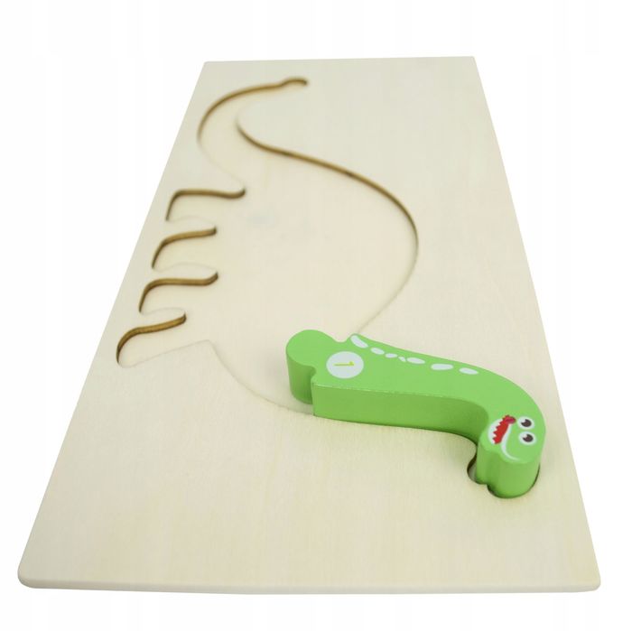 lt427 puzzle edukacyjne dinozaur 3d montessori drewniane puzzle