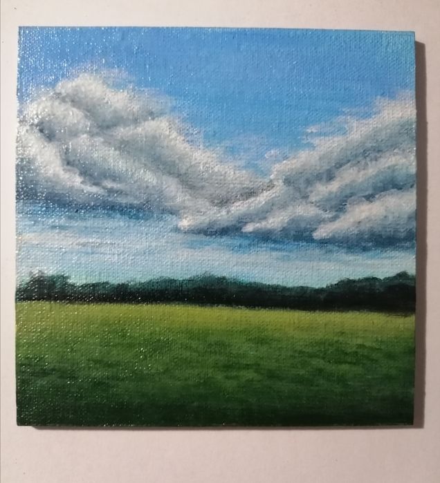 Картина степной пейзаж