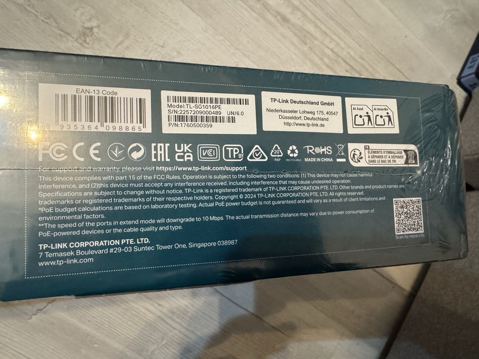 TP-Link 16p TL-SG1016PE 8xPoE+