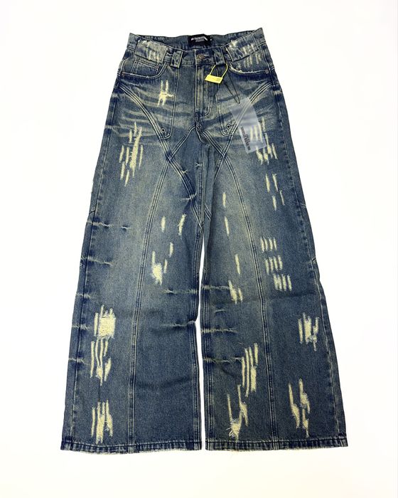 Джинси No Faith Studios jeans nfs dirty baggy jeans no faith studios широкі джинси opium archive M L