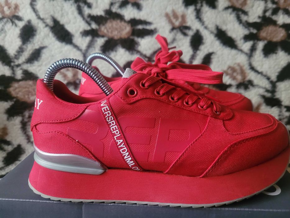 Super lekkie sneakersy na platformie Replay Penny wkł.24,5cm superstan