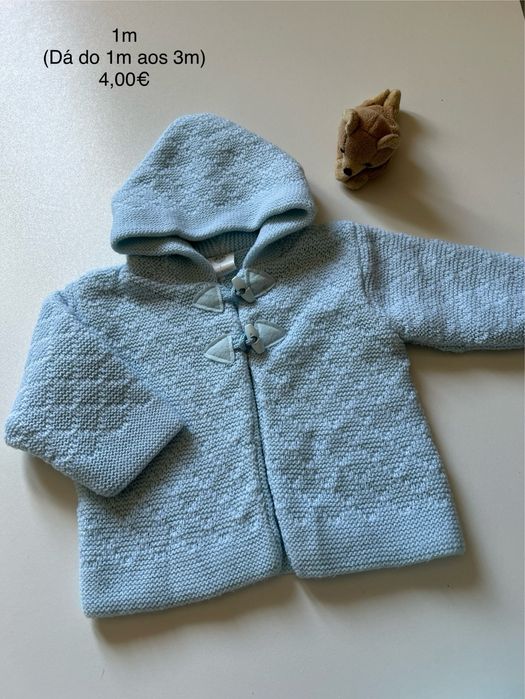 Casacos para bebé 0 meses aos 6 meses