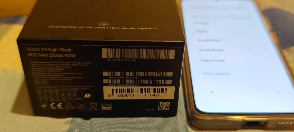 Poco F3 8GB 256GB bom estado