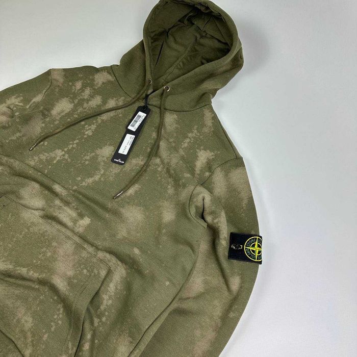 Худі хакі Stone Island тай дай off dye XS,S,M,L,XL