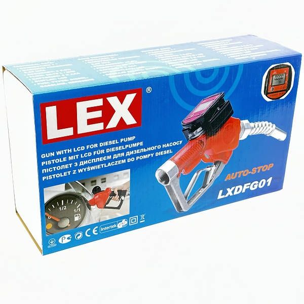 Заправочный пистолет с цифровым счетчиком LEX LXDFG01