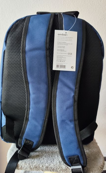 Mochila Escolar Azul Marinho, design moderno e prático da Ambar