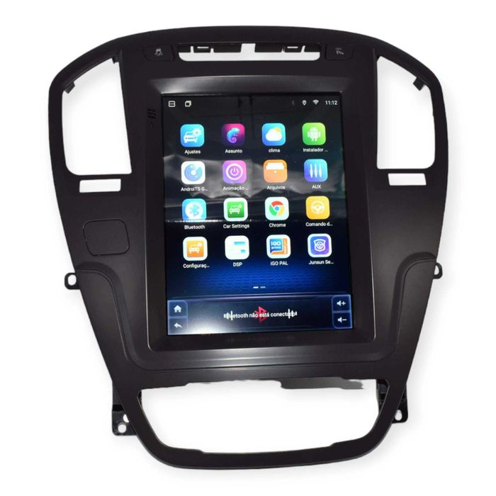 Opel Insignia de 2009 a 2013 Rádio Android Carplay Ecrã Estilo Tesla