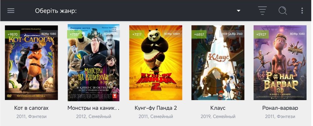 Filmix Pro+4K UHD онлайн кінотеатр на смартфон планшет телевізор аналог HdRezka Kinopub