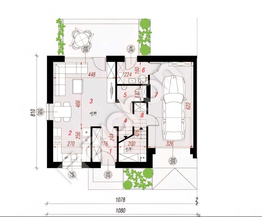 SEDRANKI - gotowy dom 81 m2 + garaz