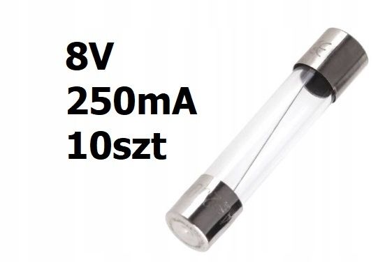 Żarówka rurkowa 8V DC 250mA 31mm 10szt