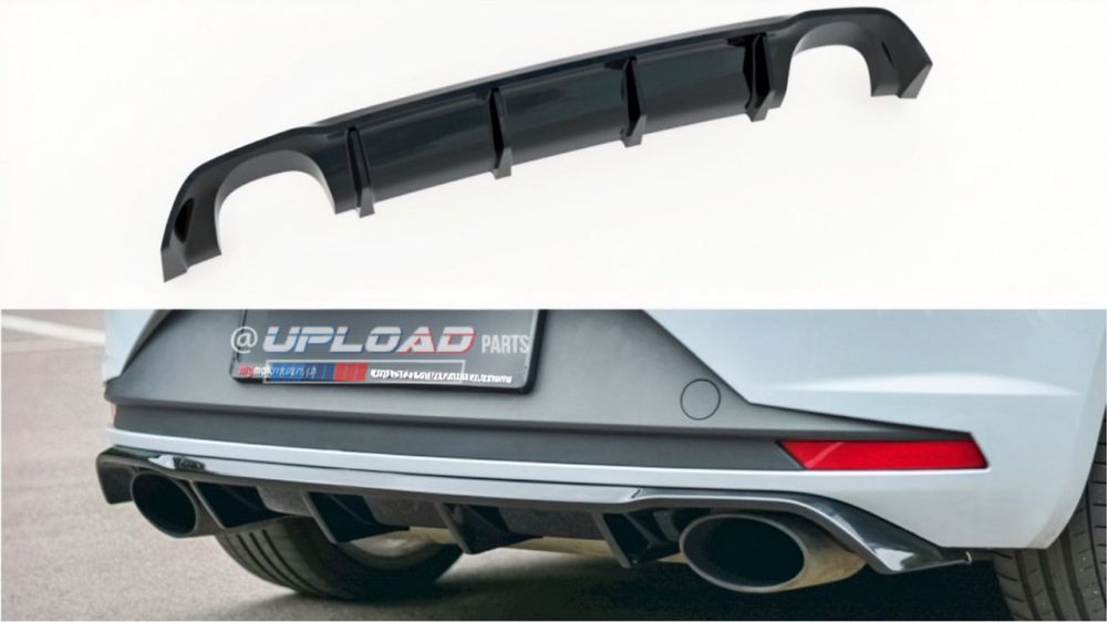 Difusor Seat Leon 5f mk3 - Plastico - Preto Brilho