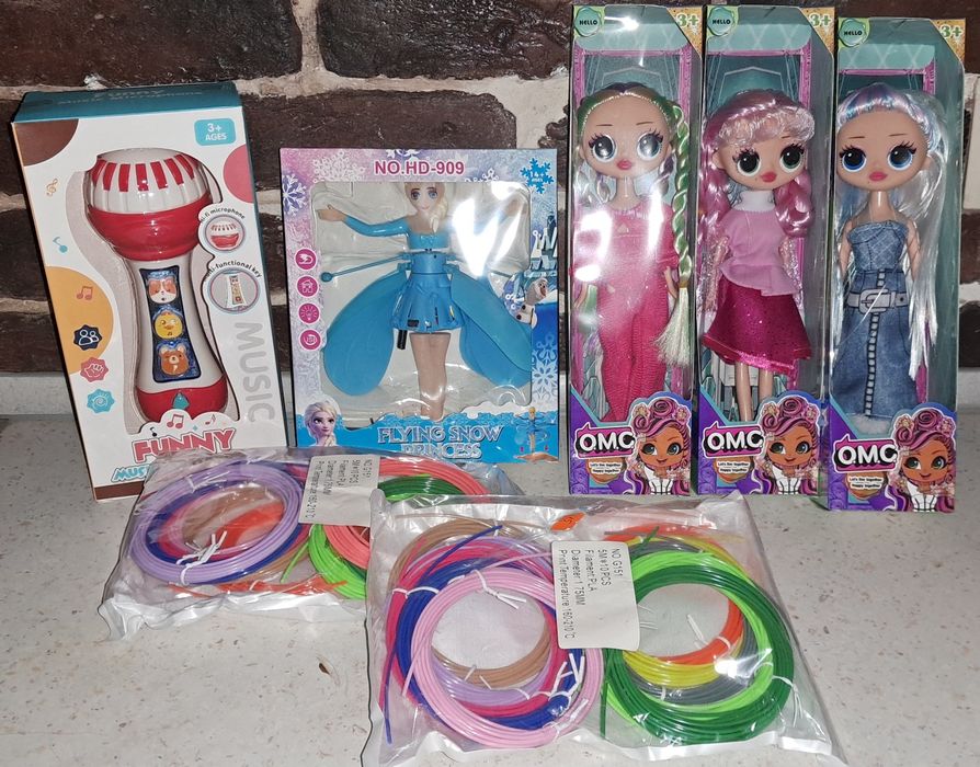 Конструктор майнкрафт, лол, пластик 3д ручки, микрофон