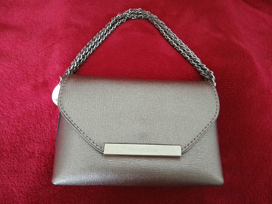 Mala/Carteira/Clutch Pedro Del Hierro em Pele