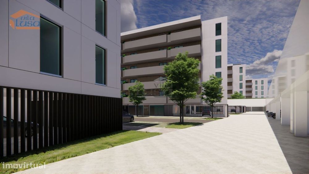 Apartamento T1 Novo varanda e lugar de garagem Vilar de Paraiso, Vi...