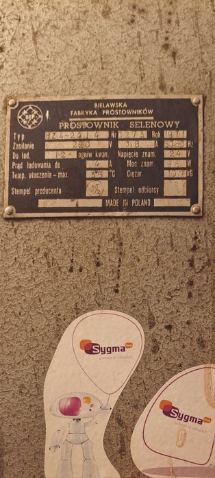Prostownik selenowy PRL