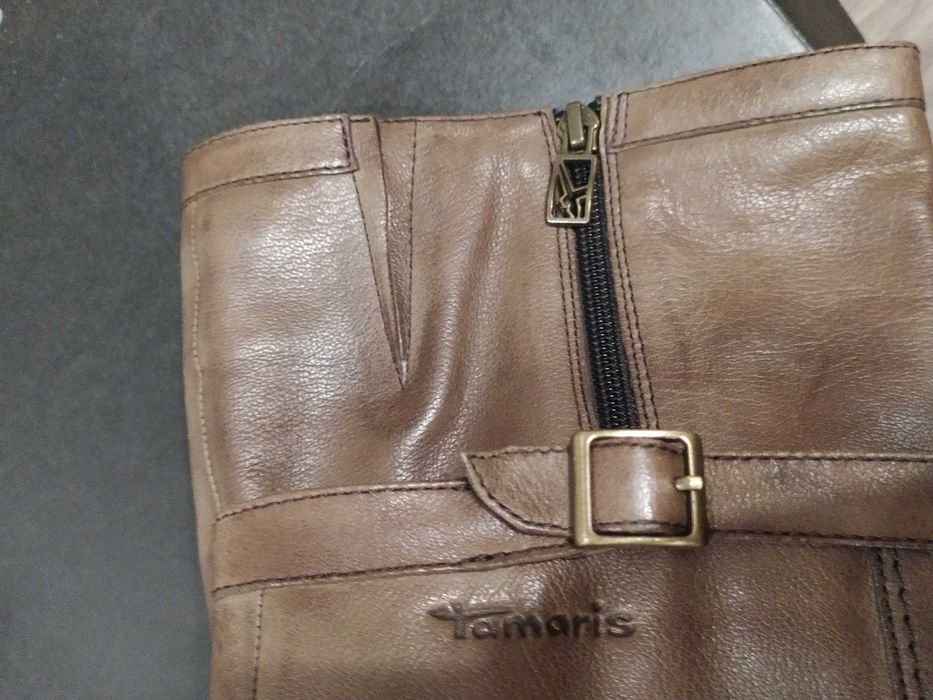 Skórzane kozaki firmy Tamaris 40