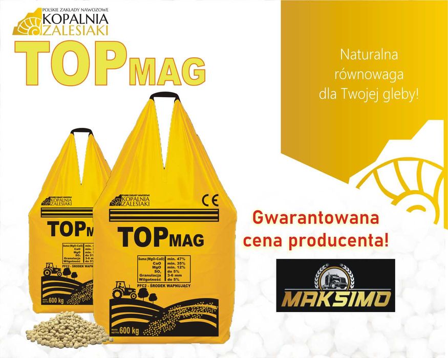 wapno granulowane magnezowe ***TopMag*** MAKSIMO Sejny [podlasie]